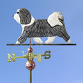 Havanese Hand Carved & Painted Weathervane Grey/White 32 Inch