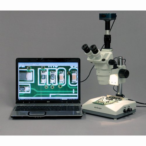 AmScope ZM-2TY Trinocular Stereo Zoom Microscope 6.7X-90X White