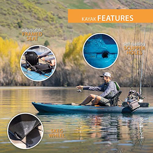 Lifetime Fishing Kayak Yukon Angler 116 Lightning Fusion