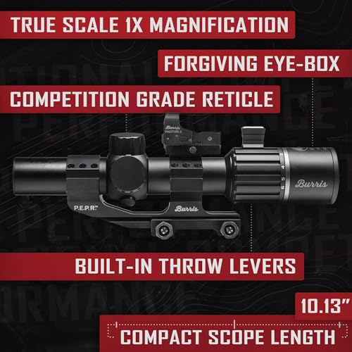 Burris Optics RT-6 Riflescope 1-6x24mm Kit with Fastfire and PEPR Mount Black