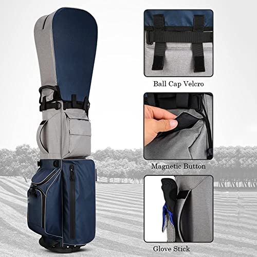OEIPSMK Lightweight Sunday Golf Bag with Strap and Stand B