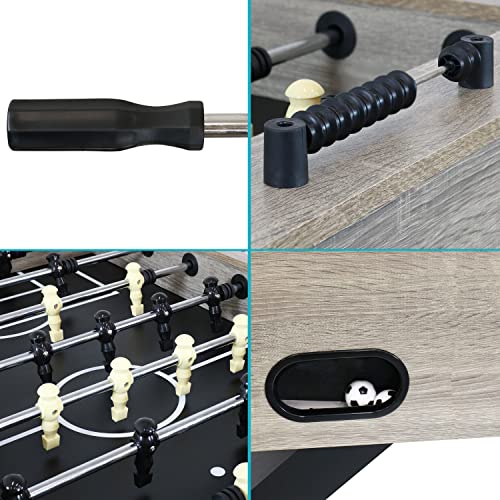 Sunnydaze Delano 54.5-Inch Foosball Table Gray