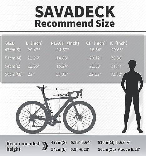 SAVADECK Carbon Road Bike Grey