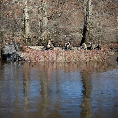 Drake Waterfowl DHG4000-006 Ghillie Boat Blind Mossy Oak Bottomland OSFM