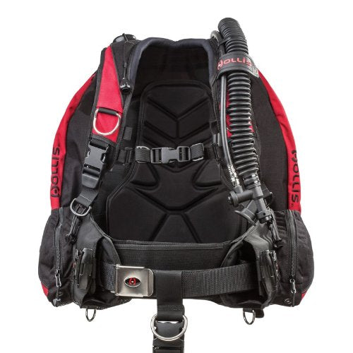 Hollis HD200 BC/BCD Weight Integrated Scuba Diving Buoyancy Compensator Black (Large)
