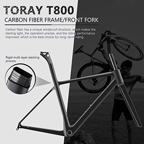 SAVADECK Phantom 2.0 Carbon Fiber Road Bike 700C Racing Bicycle R8000 22 Speed Group Set Fizik Saddle New Black Red