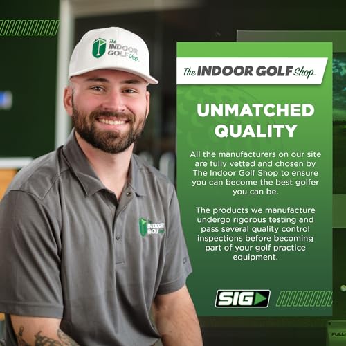 The Indoor Golf Shop SIG8 Golf Simulator Enclosure - Includes SIGPRO Premium Screen