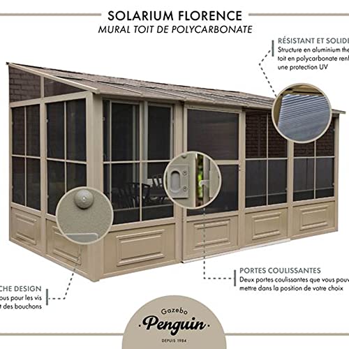 Gazebo Penguin W1608 Add-a-Room All-Season Solarium Slate