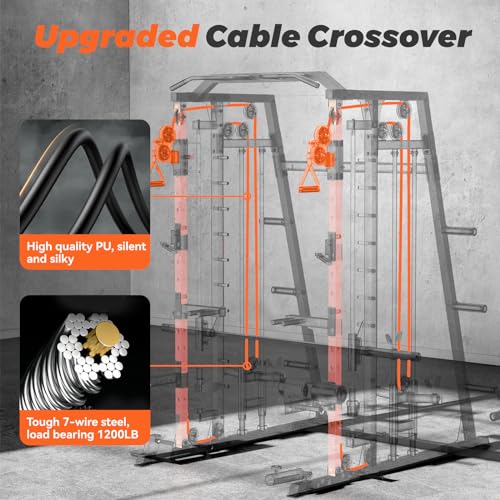FEIERDUN Smith Machine FOR01 Home Gym Power Cage Orange