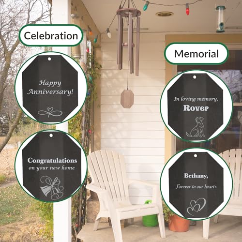 Lambright Country Chimes Extra-Large Personalized Wind Chime Sail 84" Tall Truillusion
