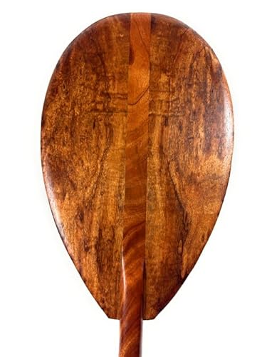 Tikimaster Rich Tone Koa Outrigger Paddle 50 Inch T-Handle Made in Hawaii
