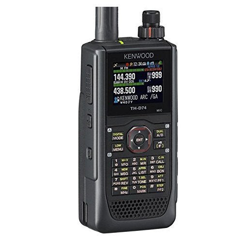 Kenwood TH-D74A Triband Handheld Transceiver 5W Black