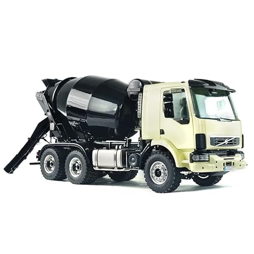 TOUCAN RC HOBBY 1/14 6x6 Metal RC Concrete Mixer Truck Black White