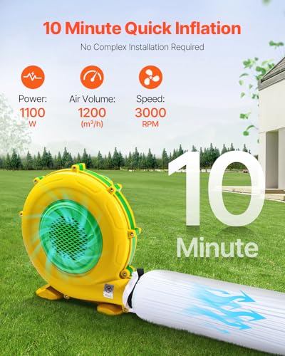 VEVOR Inflatable Nightclub Party Tent 29.5 x 19.7 x 13.1 Ft White