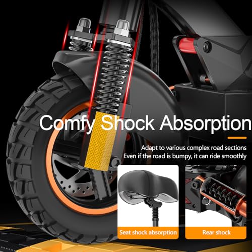 Hidoes Electric Scooter 800W 12.5Ah 30 MPH with Seat Black