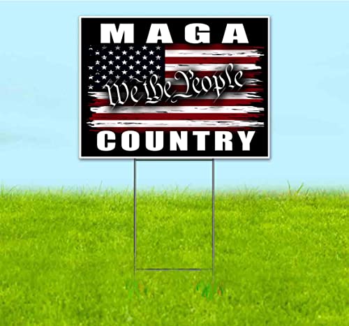 TampaPrinting We The People MAGA Country Yard Sign 18" x 24