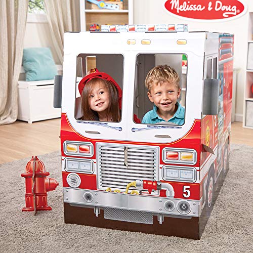 Melissa & Doug Fire Truck Cardboard Playhouse