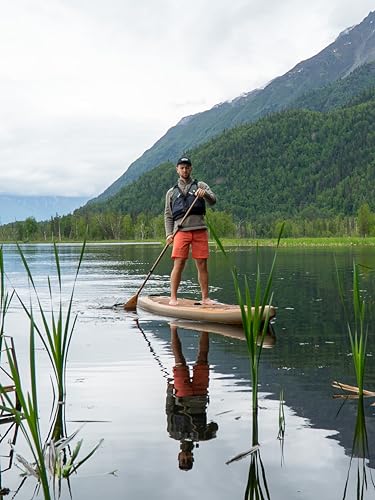 Paddle North PORTAGER Inflatable Stand-Up Paddleboard Kit Wood Grain