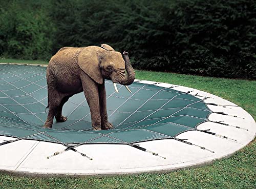 Loop-Loc Aqua-Xtreme Safety Pool Cover for 20' x 40' Rectangle with Center Steps Hunter Green