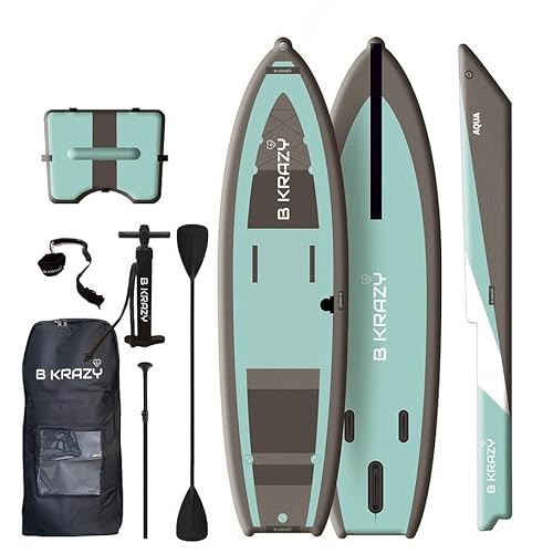 Bkrazy High Pressure Inflatable Kayak Hybrid Kayak/SUP AQUA
