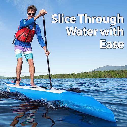 Sea Eagle NeedleNose 14’ Inflatable Lightweight High Pressure Drop Stitch Stand Up Paddle Board SUP Blue/White/Gray