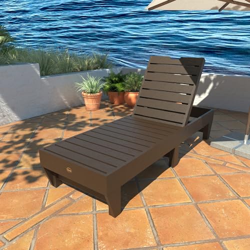 Sequoia Professional Commercial Grade Pinehurst Chaise Lounge Weathered Acorn