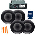 Fusion Entertainment Marine Receiver with 2 Pairs of 6.5" Coax Grills EL-F651B