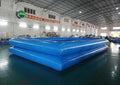 FOKAI Inflatable PVC Rectangle Above Ground Swimming Pool