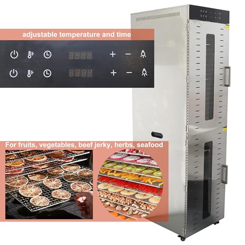 TECHTONGDA 40 Layers Commercial Food Dehydrator Stainless Steel