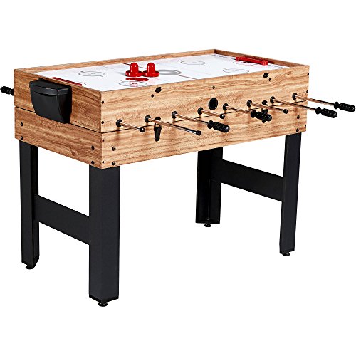 Evelove 3-In-1 Multi Combo Game Table Foosball Soccer Billiards Pool