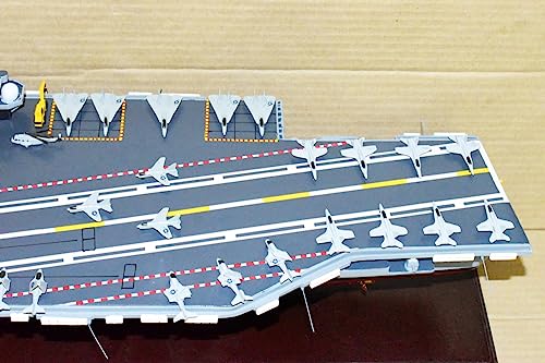 Squadron Nostalgia LLC USS Saratoga CV-60 Aircraft Carrier Scale Model Mahogany Multi-Colored