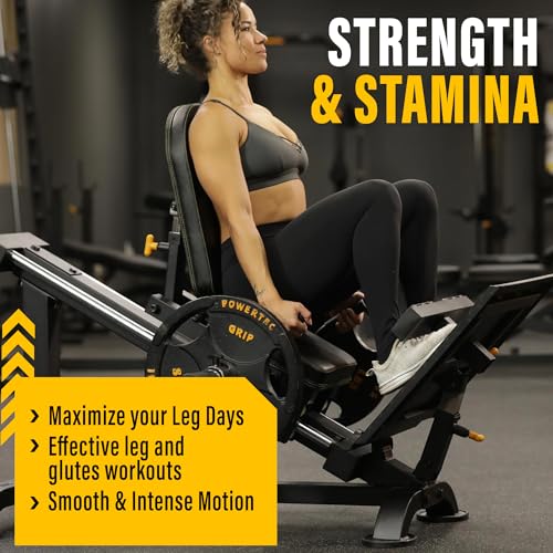 Powertec Fitness Leg Sled - Leg Press Machine, 700 LB Capacity, Black