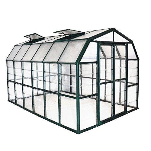 Palram Canopia Grand Gardener 8' x 12' Greenhouse Dark Green