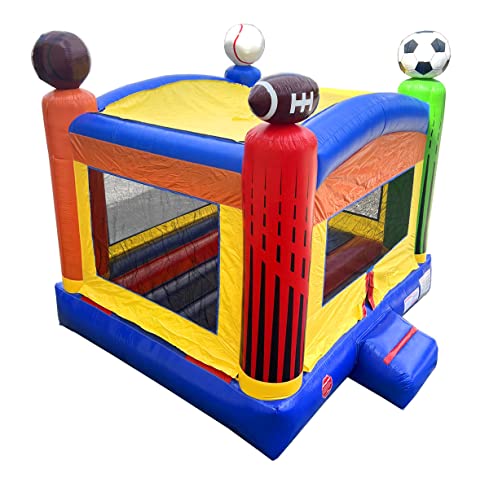 Pogo Bounce House Crossover Deluxe Sports Inflatable Bounce House