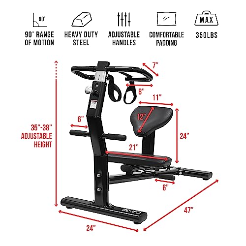 Valor Fitness CA-32 Back Stretch Machine Black