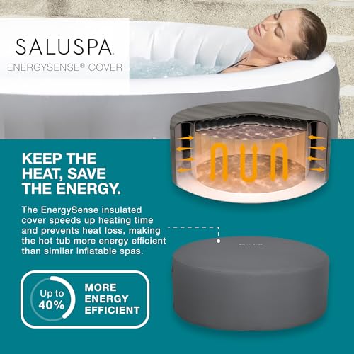 Bestway SaluSpa St. Lucia EnergySense AirJet Inflatable Hot Tub Spa 67" x 26 Gray