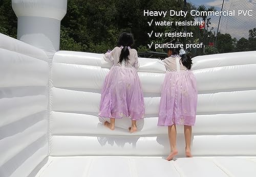 Okayego 13.5FT White Bounce House Castle with 750W Blower