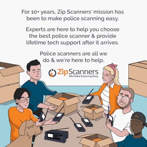 Zip Scanners BCD436HP Ultimate Bundle Police Scanner Black