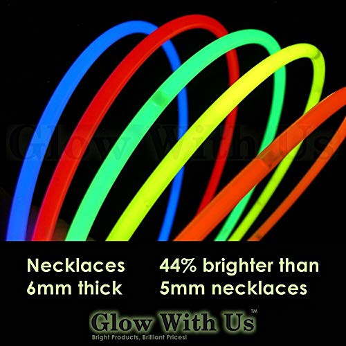 Glow With Us 1200 Glow Stick Necklaces Bulk Assorted Colors