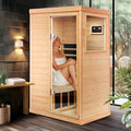 HFYee Infrared Sauna Box Hemlock Single Person Natural