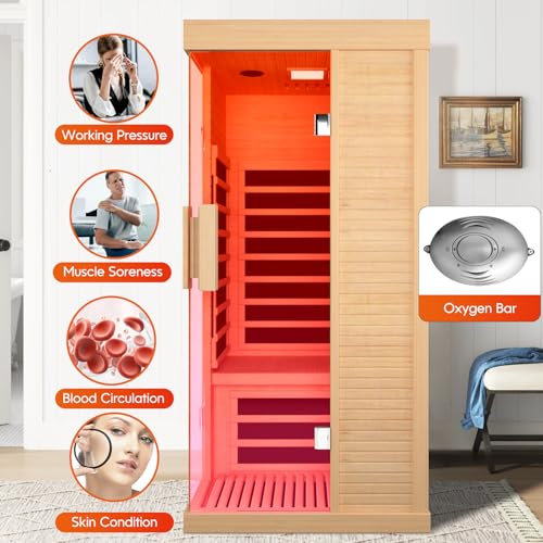 EPOFIT Single Person Far Infrared Sauna Natural