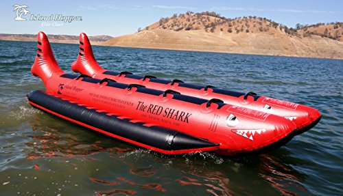 Island Hopper Red Shark 10 Passenger Heavy Commercial Banana-Boat Multicolor