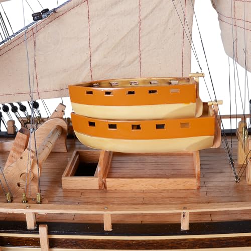 Old Modern Handicrafts HMS Bounty Ship Model Museum Quality Red