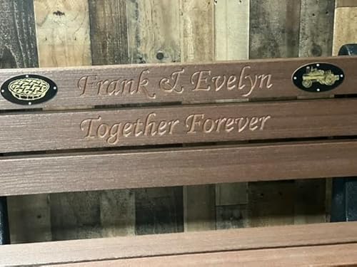 Generic Memorial Park Bench Recycled Plastic Walnut