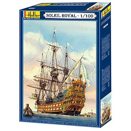Glow2B Heller Soleil Royal Boat Model Building Kit Navy