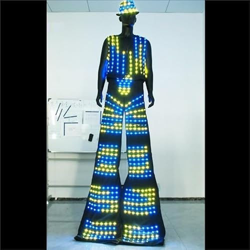 Earthradius Pixels LED Robot Suit Costume Multicolor X-Large