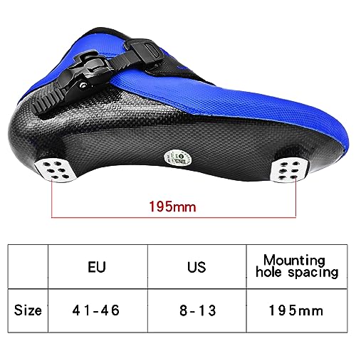 PASENDI Carbon Fiber Inline Speed Skates 4x110 Wheels Blue