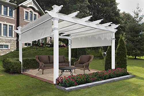 Vita Monterey 12' x 12' Vinyl Pergola White