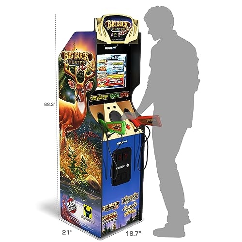 ARCADE1UP Big Buck Hunter Pro Deluxe Arcade Machine Black