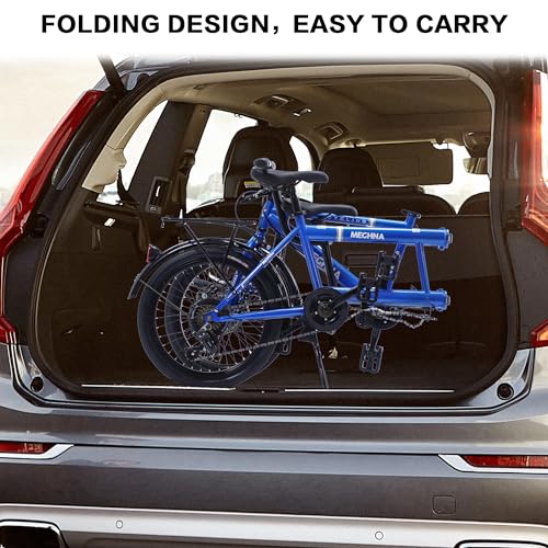 GOJLEX Foldable Tandem Bike 20” City Folding Bicycle Black